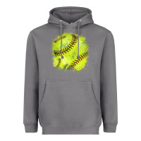 Storm Softball background Heavyweight Hoodie - HowdyJamesFarm