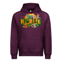 Mauve Wine nurse st patricks Urban Hoodie - FaDigitalArtStudio
