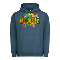Pigment Midnight Navy nurse st patricks Urban Hoodie - FaDigitalArtStudio