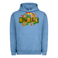 Pigment Pebble Blue nurse st patricks Urban Hoodie - FaDigitalArtStudio