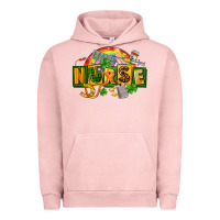 Pigment Salmon nurse st patricks Urban Hoodie - FaDigitalArtStudio