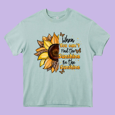 When You Can't Find The Sunshine Be The Sunshine Heavy Core Tee Designed By Jahusdesignshop