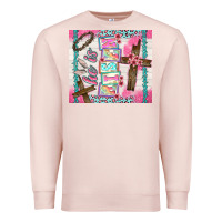 Pale Pink he is risen Premium Sweatshirt - TumblerDesignByShophia