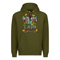 Army Green mom of twin girls mother's day Premium Hoodie - CowGirlArtShop