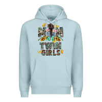 Blue Mist mom of twin girls mother's day Premium Hoodie - CowGirlArtShop