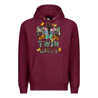 Burgundy mom of twin girls mother's day Premium Hoodie - CowGirlArtShop