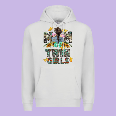 Mom Of Twin Girls Mother's Day Premium Hoodie Designed By Cowgirlartshop