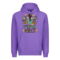 Purple mom of twin girls mother's day Premium Hoodie - CowGirlArtShop