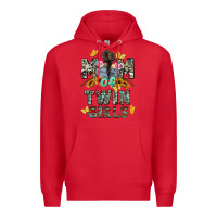 Red mom of twin girls mother's day Premium Hoodie - CowGirlArtShop