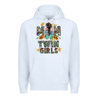 White mom of twin girls mother's day Premium Hoodie - CowGirlArtShop