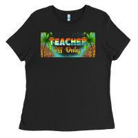 Black western teacher off duty 16oz libbey glass Ladies Tee - HRA Design Shop