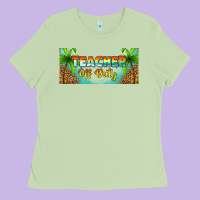 Western Teacher Off Duty 16oz Libbey Glass Ladies Tee Designed By Hra Design Shop
