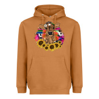 Meerkat Baby Cow flower Heavyweight Hoodie - HowdyJamesFarm