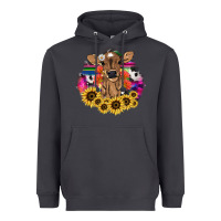 Smoke Baby Cow flower Heavyweight Hoodie - HowdyJamesFarm