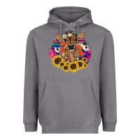 Storm Baby Cow flower Heavyweight Hoodie - HowdyJamesFarm