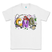 White cna mardi gras Classic Tee - MaliasSmallBusiness