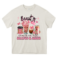 Cream beauty comes in all shapes and sizes coffee cups Heavy Core Tee - JahusDesignShop