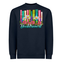 Navy booktrovert Heavyweight Sweatshirt - NancyCooperArtShop
