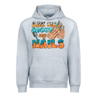 Heather Grey ask me about my nails bbs Urban Hoodie - BundleAndBundleShop