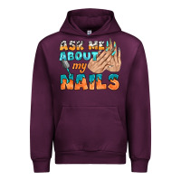 Mauve Wine ask me about my nails bbs Urban Hoodie - BundleAndBundleShop