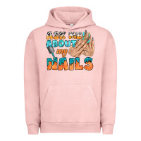 Pigment Salmon ask me about my nails bbs Urban Hoodie - BundleAndBundleShop