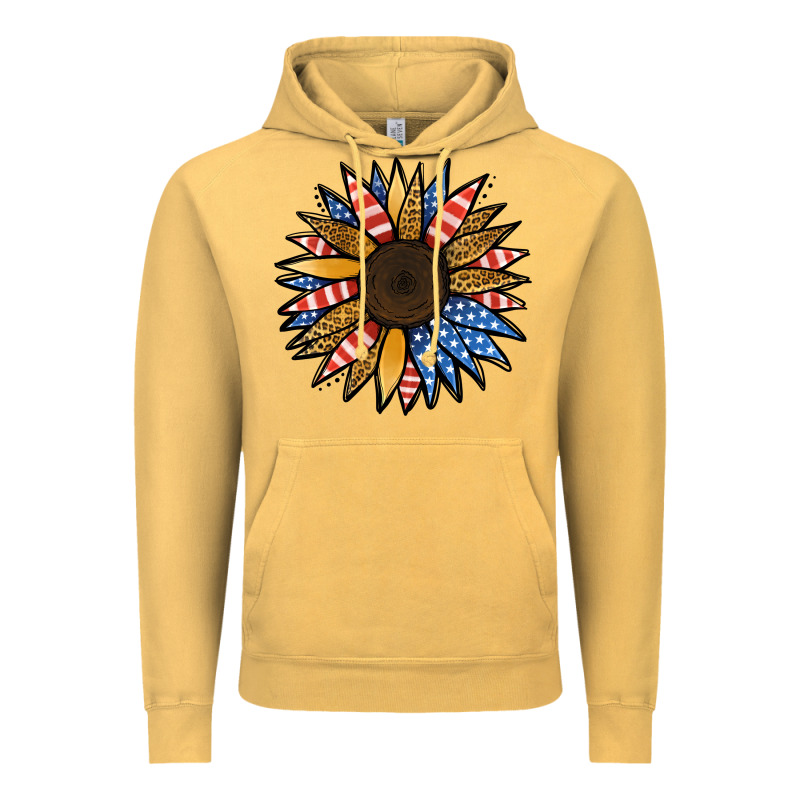 Patriotic Sunflower Vintage Hoodie by Jasminsmagicworld | Teevron