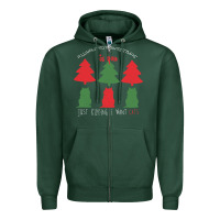 Sports Green All Want For Christmas is You Just Kidding I Want Cats Zipper Hoodie - Bettercallsaul