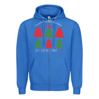 True Royal All Want For Christmas is You Just Kidding I Want Cats Zipper Hoodie - Bettercallsaul