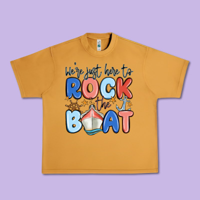 Were Just Here To Rock The Boat Urban Heavy Tee Designed By Maliassmallbusiness