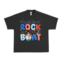 Pigment Black were just here to rock the boat Urban Heavy Tee - MaliasSmallBusiness