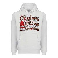 Dove Grey christmas with my gnomies Premium Hoodie - JahusDesignShop