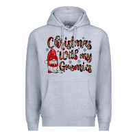 Heather Grey christmas with my gnomies Premium Hoodie - JahusDesignShop
