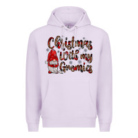 Lilac christmas with my gnomies Premium Hoodie - JahusDesignShop