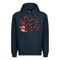 Navy christmas with my gnomies Premium Hoodie - JahusDesignShop