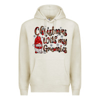 Oatmeal Heather christmas with my gnomies Premium Hoodie - JahusDesignShop