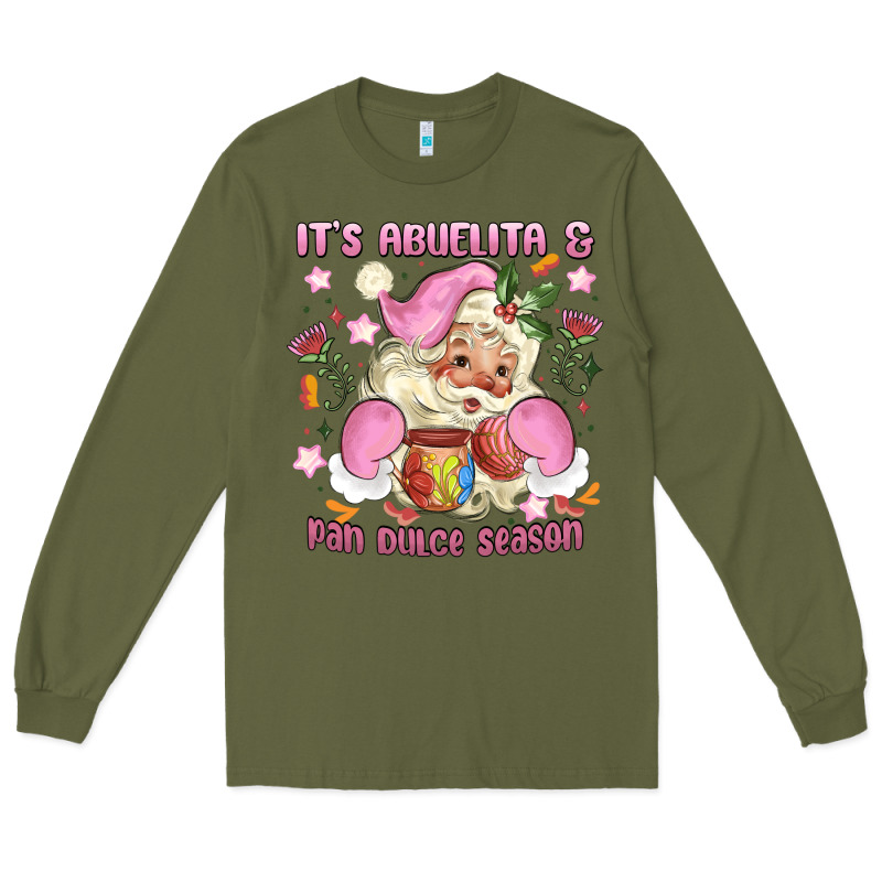 Its Abuelita And Pan Dulce Season Mexican Santa Long Sleeve Tee by MaliasSmallBusiness | Teevron