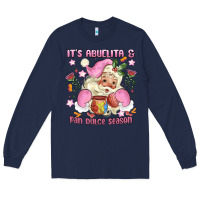 Navy its abuelita and pan dulce season mexican santa Long Sleeve Tee - MaliasSmallBusiness