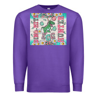 Purple dino mite egg hunter Premium Sweatshirt - TumblerDesignByShophia