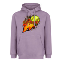 Lavender Softball game day leopard fire and ball Heavyweight Hoodie - HowdyJamesFarm