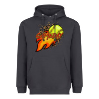 Smoke Softball game day leopard fire and ball Heavyweight Hoodie - HowdyJamesFarm