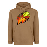 Toasted Coconut Softball game day leopard fire and ball Heavyweight Hoodie - HowdyJamesFarm