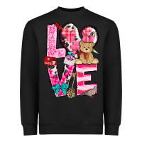 Black love valentines day Heavyweight Sweatshirt - NancyCooperArtShop