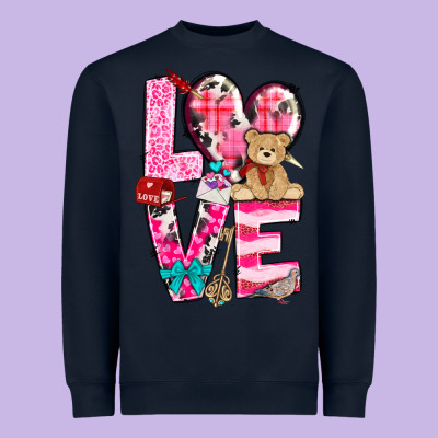 Love Valentines Day Heavyweight Sweatshirt Designed By Nancycooperartshop