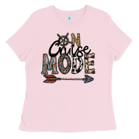 Bubblegum Pink on cruise mode Ladies Tee - CowhideDigitalArt