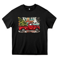 Black christmas truck Heavy Core Tee - BarkalooDesign