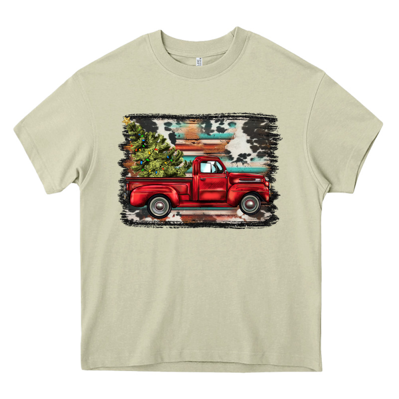 Christmas Truck Heavy Core Tee by BarkalooDesign | Teevron