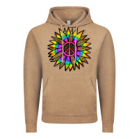 Vintage Coffee Peace Hippie Sunflower Vintage Hoodie - Jasminsmagicworld