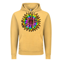 Vintage Mustard Peace Hippie Sunflower Vintage Hoodie - Jasminsmagicworld