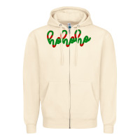 Sandshell Christmas Ho Ho Ho Zipper Hoodie - Bettercallsaul