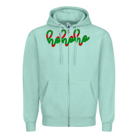 Seafoam Christmas Ho Ho Ho Zipper Hoodie - Bettercallsaul